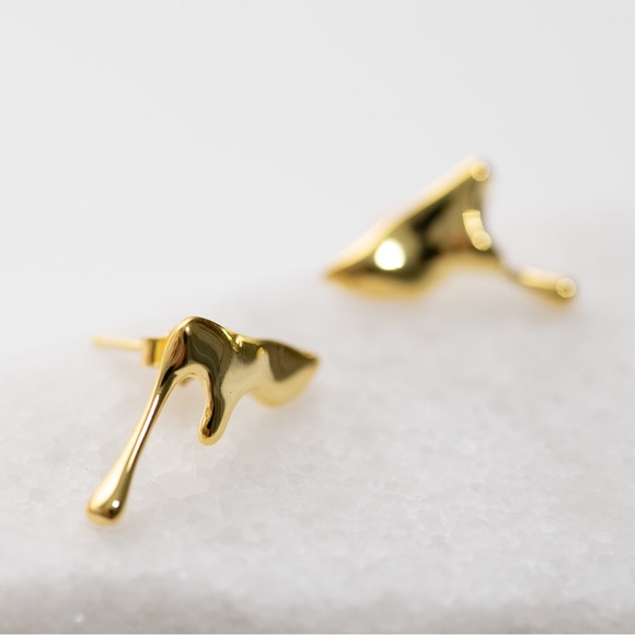 New 925 Sterling Silver Gold Plated - Picture 1 of 4